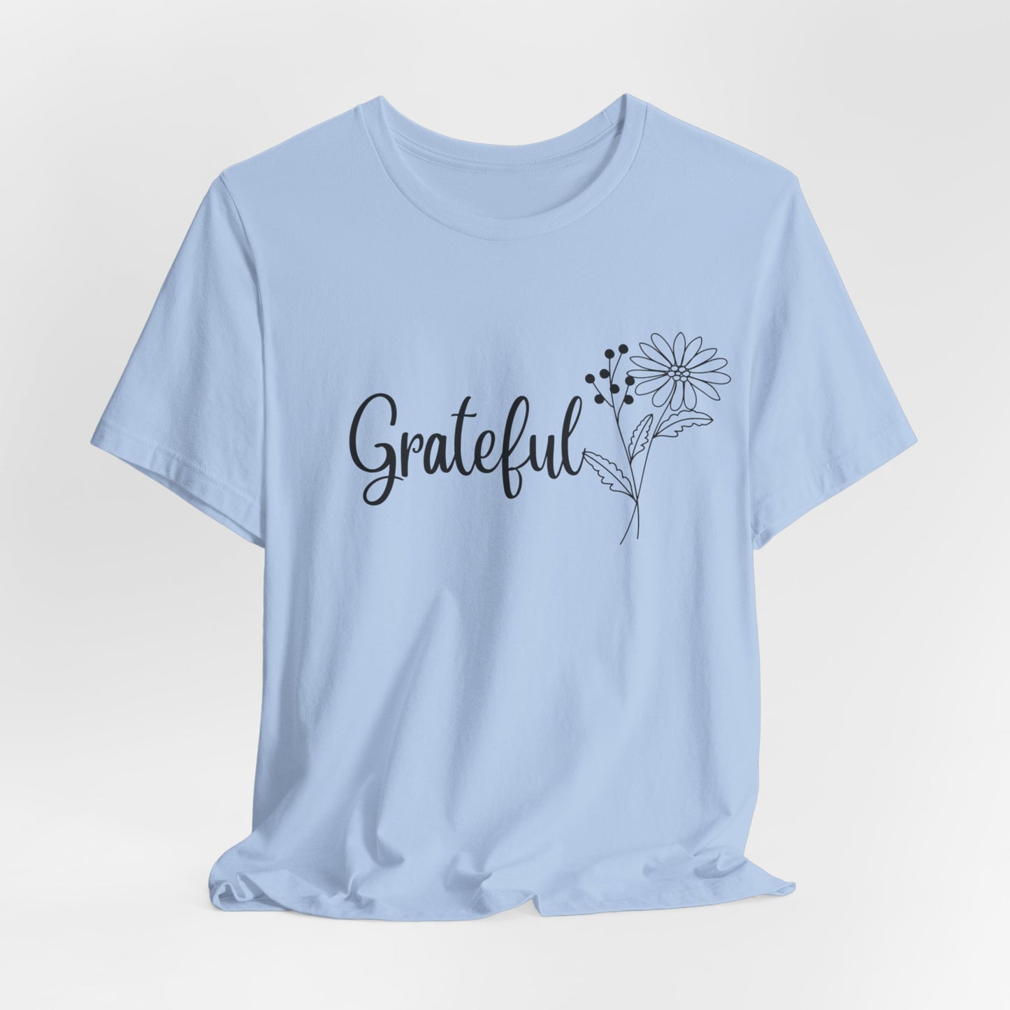 Grateful Inspirational Christian T-Shirt with Religious Graphics Ideal Religious Gift Ideas for Women