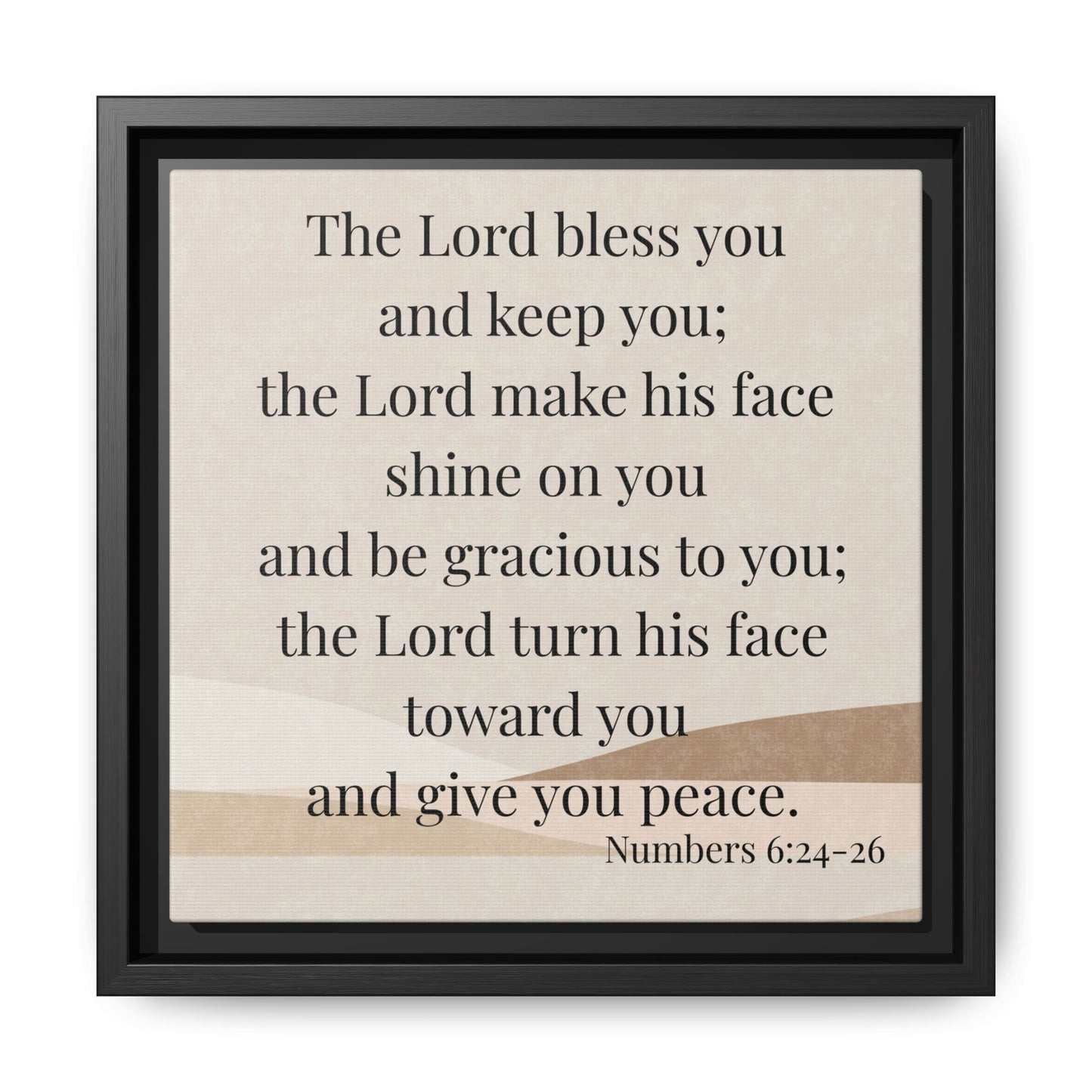 The Lord Bless You Framed Wall Art for Inspiration, Christian Home Decor, Motivational Print, Gift Idea, Faith Inspired Decor