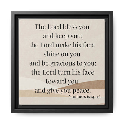 The Lord Bless You Framed Wall Art for Inspiration, Christian Home Decor, Motivational Print, Gift Idea, Faith Inspired Decor