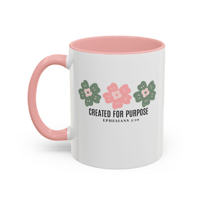 Created for Purpose Mug with Bible Verse Christian coffee mugs