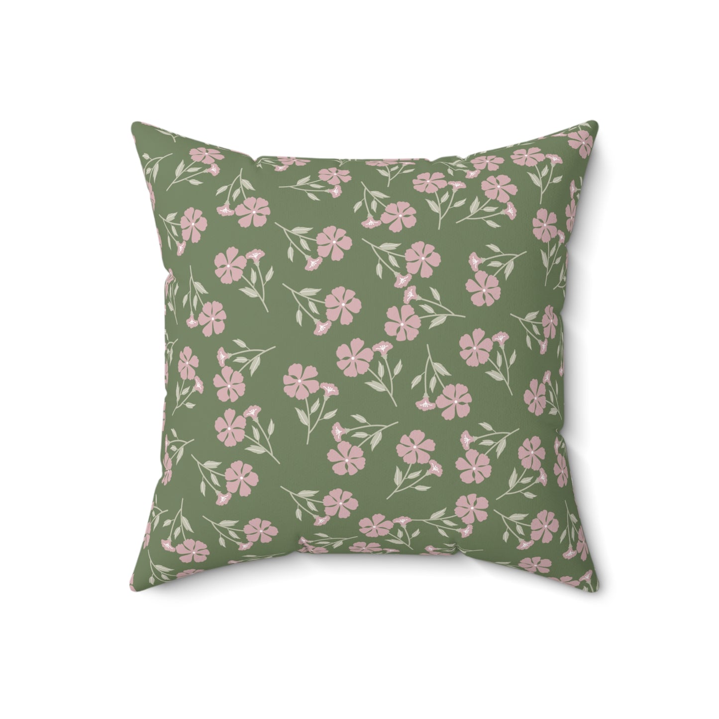 Fiona Olive Floral Pillow |Throw Pillow