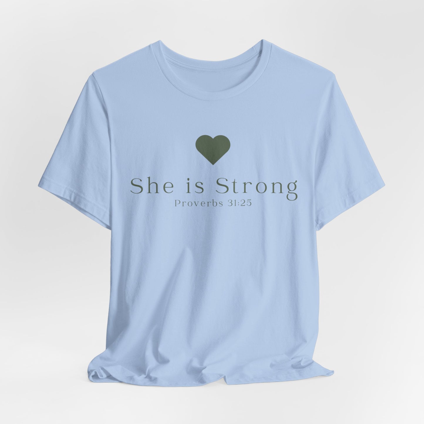 Christian Mom She is Strong Faith Inspired Christian T-Shirt Ideal Religious Gift Ideas for Women