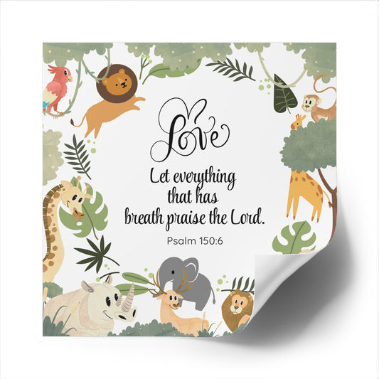 Christian Stickers, Everything Praise the Lord, Devotional Journal Sticker, Christian Vinyl Sticker