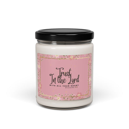 Trust in The Lord Christian Candle