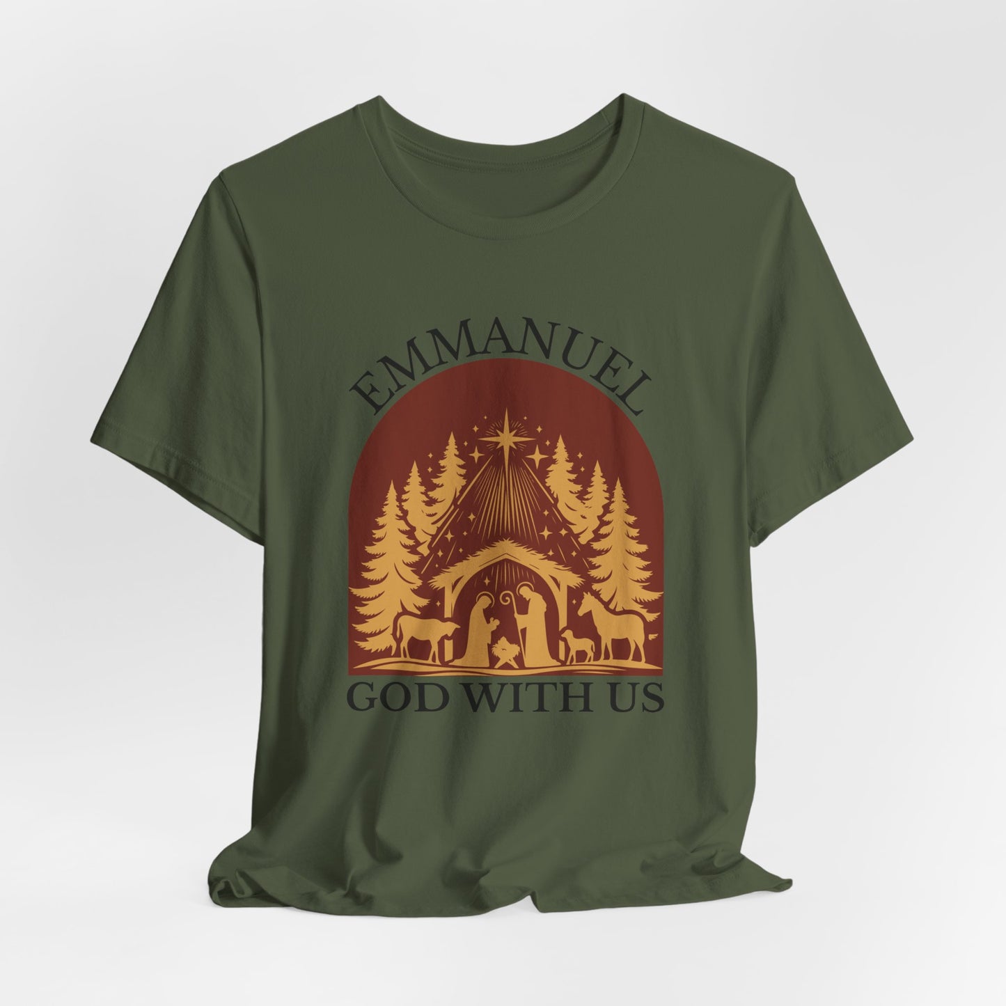 Emmanuel God with Us Christmas T-Shirt