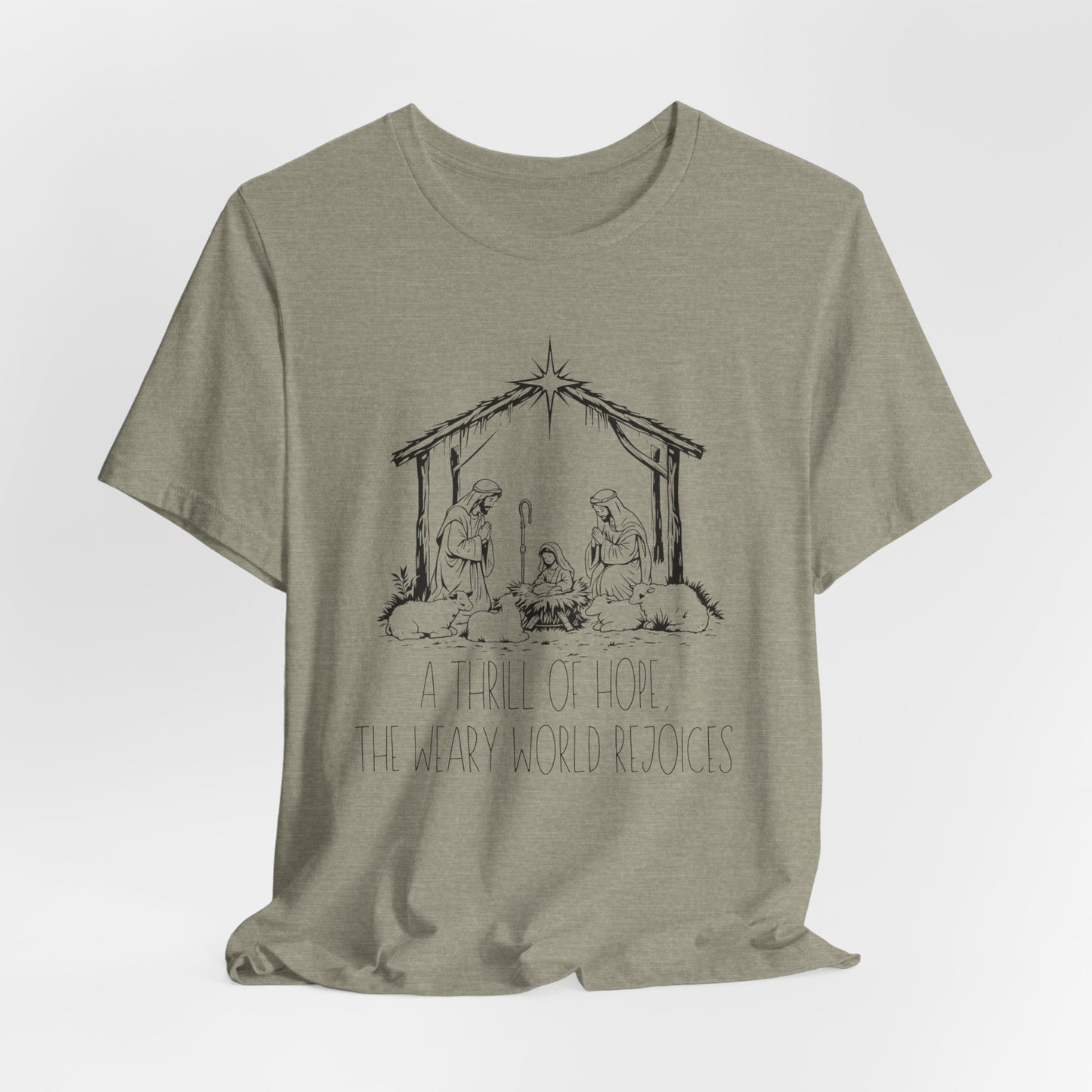 A Thrill of Hope Christian Christmas Sweatshirt
