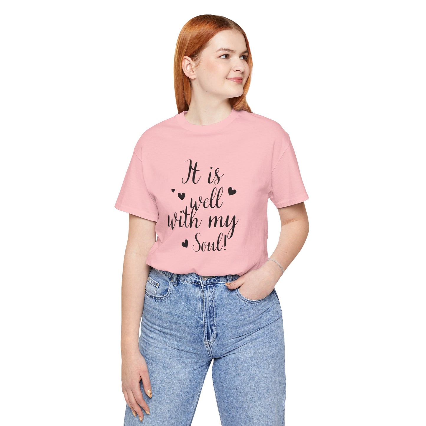 It is Well with My Soul Scripture Wear Christian T-Shirt with Bible Verse Ideal Christian Gift Ideas for Men and Women and for a Christian Lifestyle Fashion