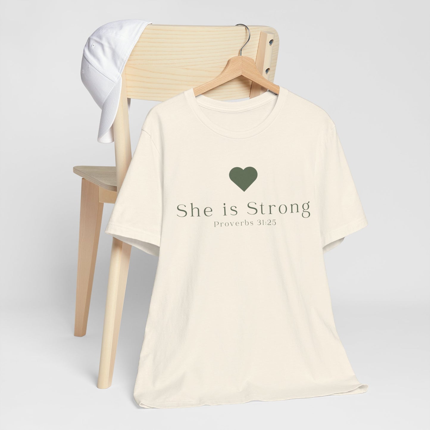 Christian Mom She is Strong Faith Inspired Christian T-Shirt Ideal Religious Gift Ideas for Women