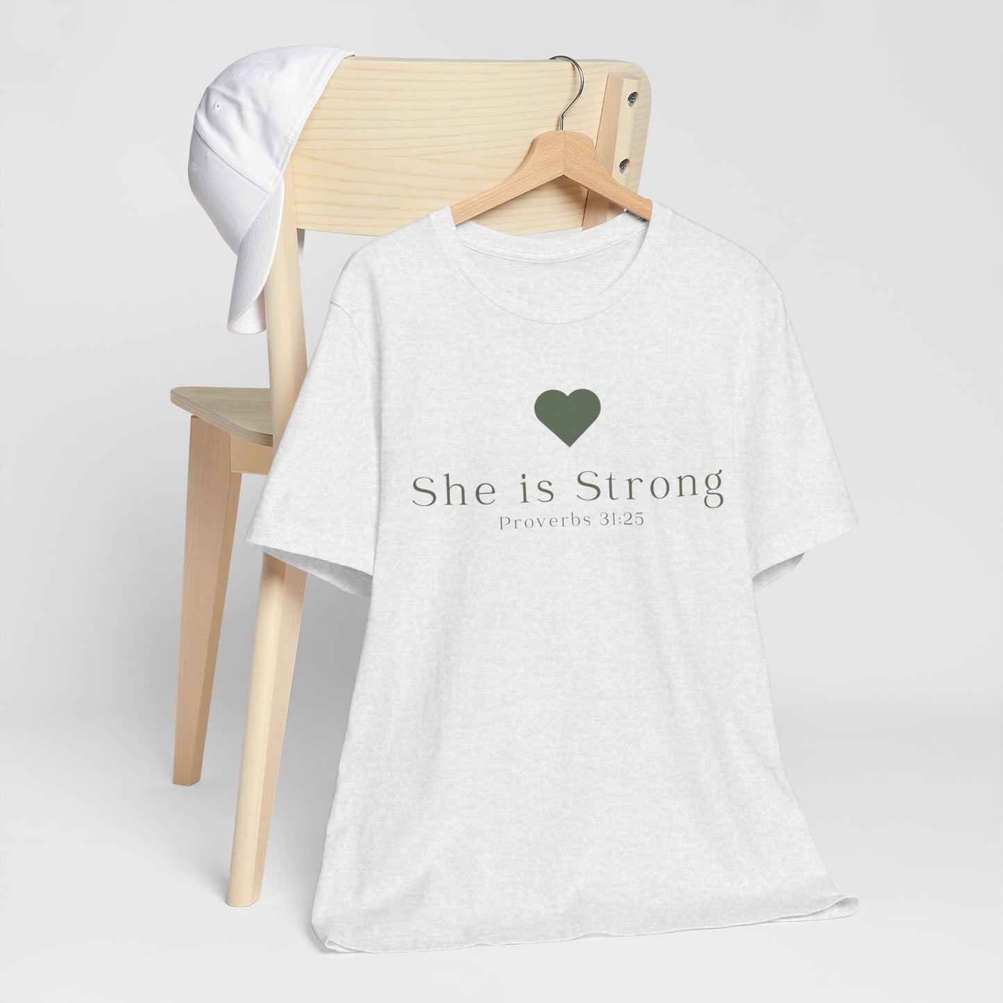 Christian Mom She is Strong Faith Inspired Christian T-Shirt Ideal Religious Gift Ideas for Women