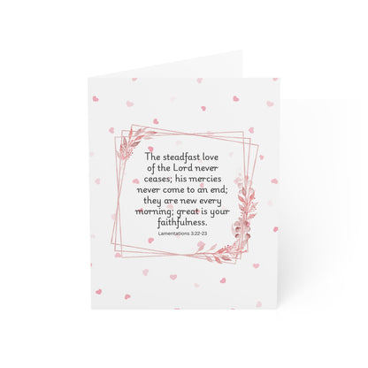 Christian Greetings Card, Steadfast Love, Anniversary Card, Love Card, Encouragement Card, Valentine Card, Gift for Her