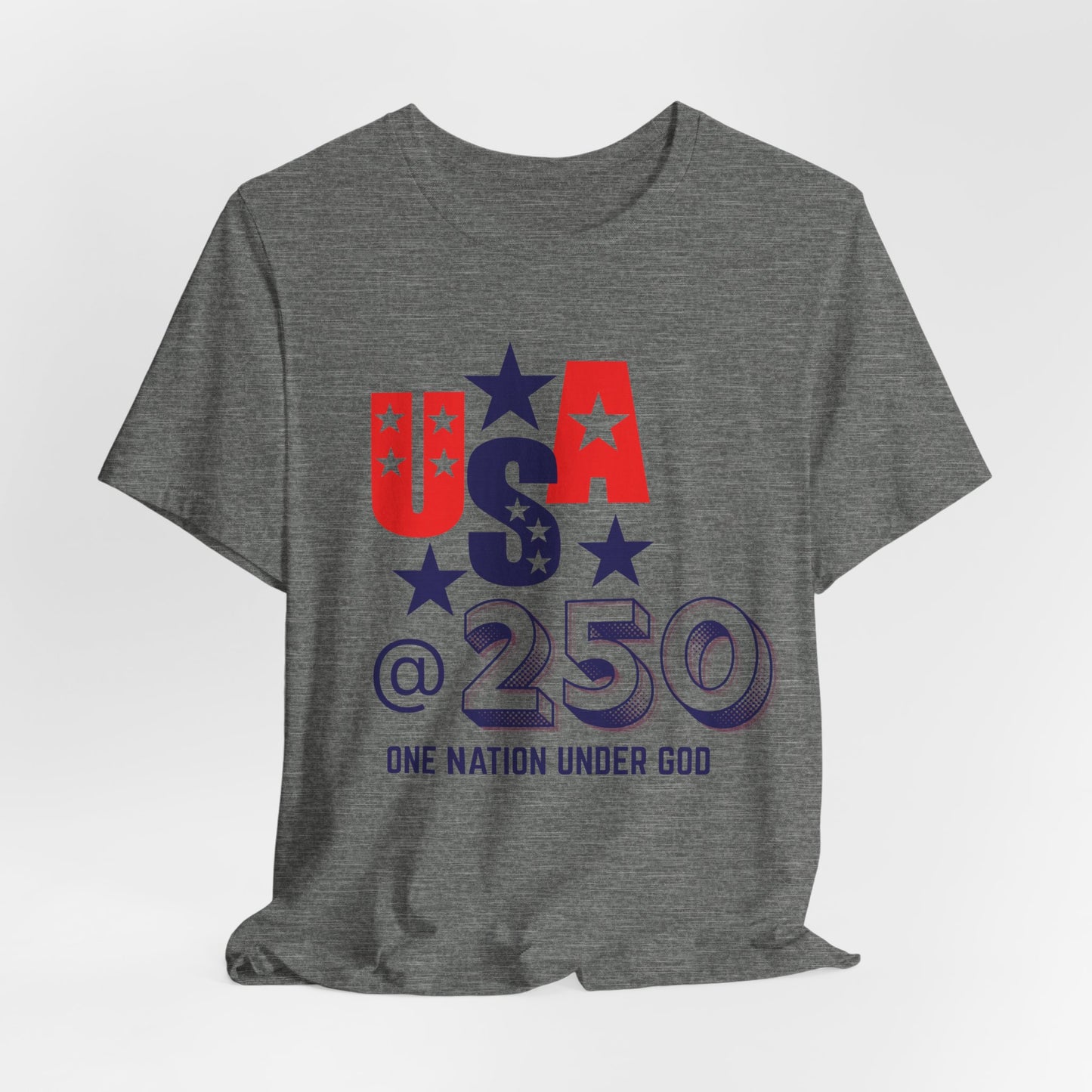 One Nation Under God USA at 250 Christian Tshirt