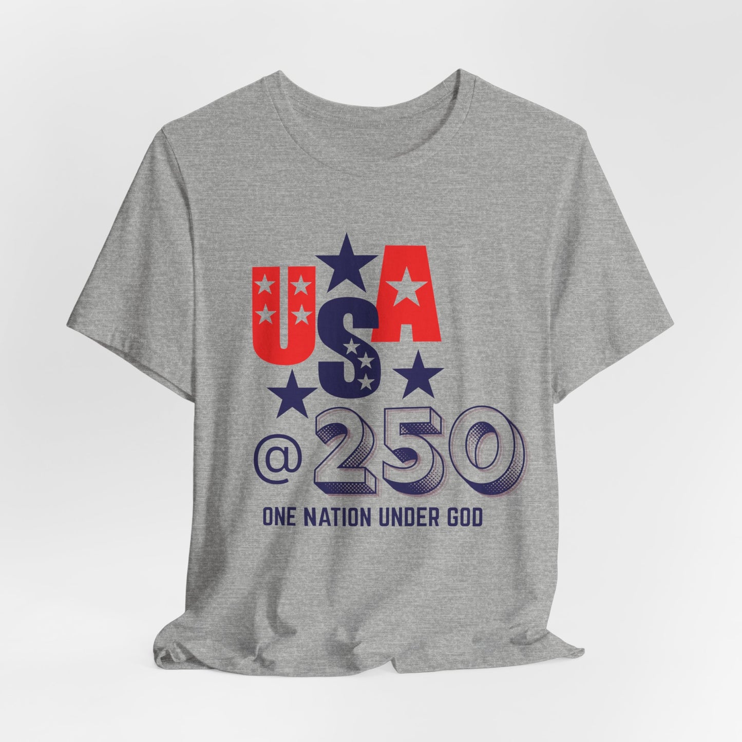 One Nation Under God USA at 250 Christian Tshirt