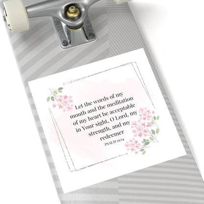 Christian Stickers, Psalms 19:14 Notebook Stickers