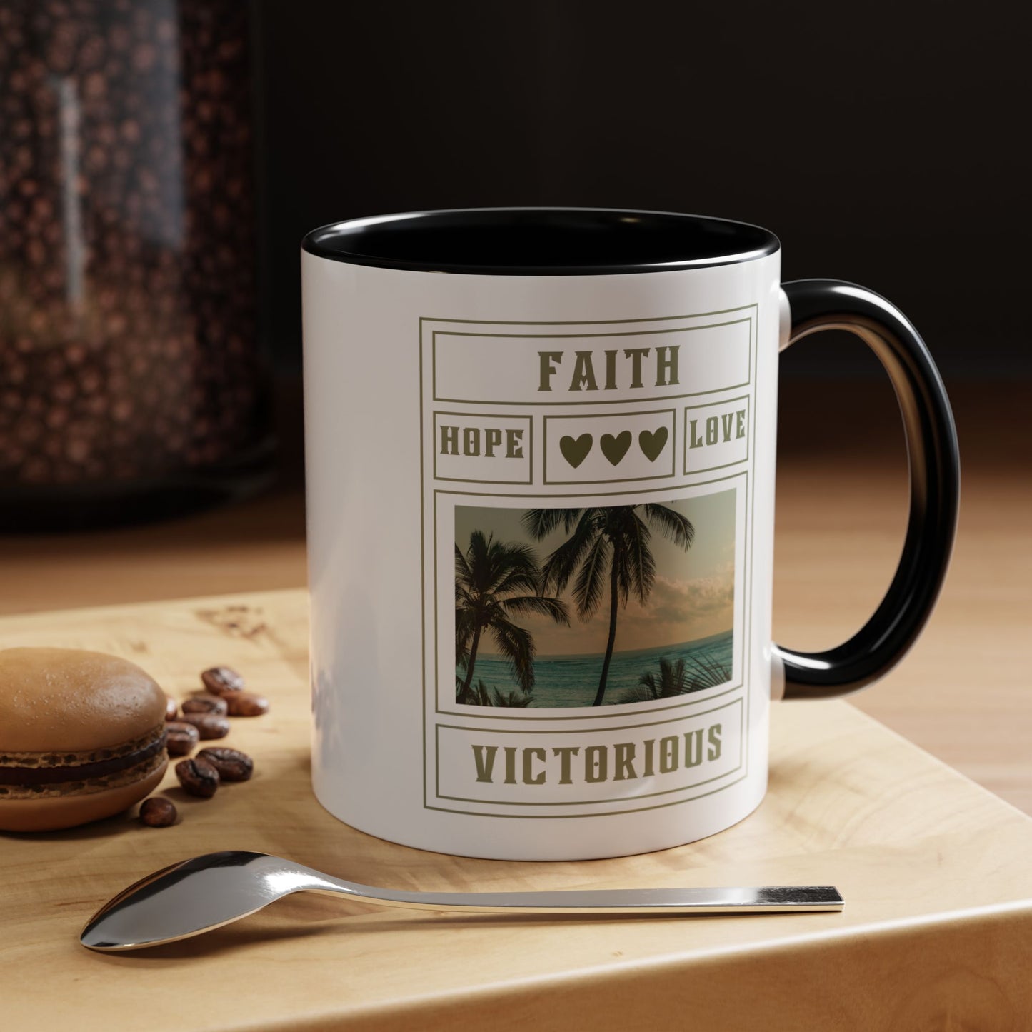 Faith Hope and Love Mug with Bible Verse Christian coffee mugs for Mom Christian Coffee Mug with Inspirational Message Accent Coffee Mug in 11oz Coffee Mug in 15 oz for coffee lovers