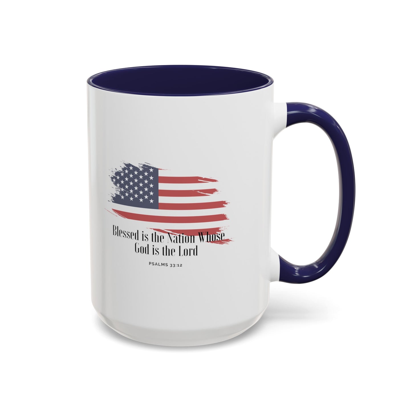 American flag Mug with Bible Verse Christian coffee mugs for Mom Christian Coffee Mug with Bless America Inspirational Message Coffee Mug in 11oz Coffee Mug in 15 oz for coffee lovers