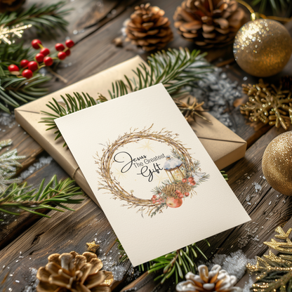 Christmas Greeting Cards, Jesus the Greatest Gift, Christian Christmas Card, Christmas Cards, Nativity Cards, Christmas Stationery Pack,