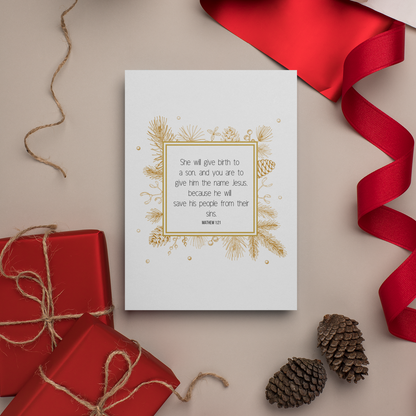 Christmas Greeting Cards, Jesus the Greatest Gift, Religious Christian Christmas, Christmas Cards, Holiday Cards