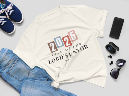 Christian Tshirt, Year of the Lord's Favor 2025, Faith Inspired Tshirt, Christianity Graphic tees, Religious Gift for Women, Scripture shirt