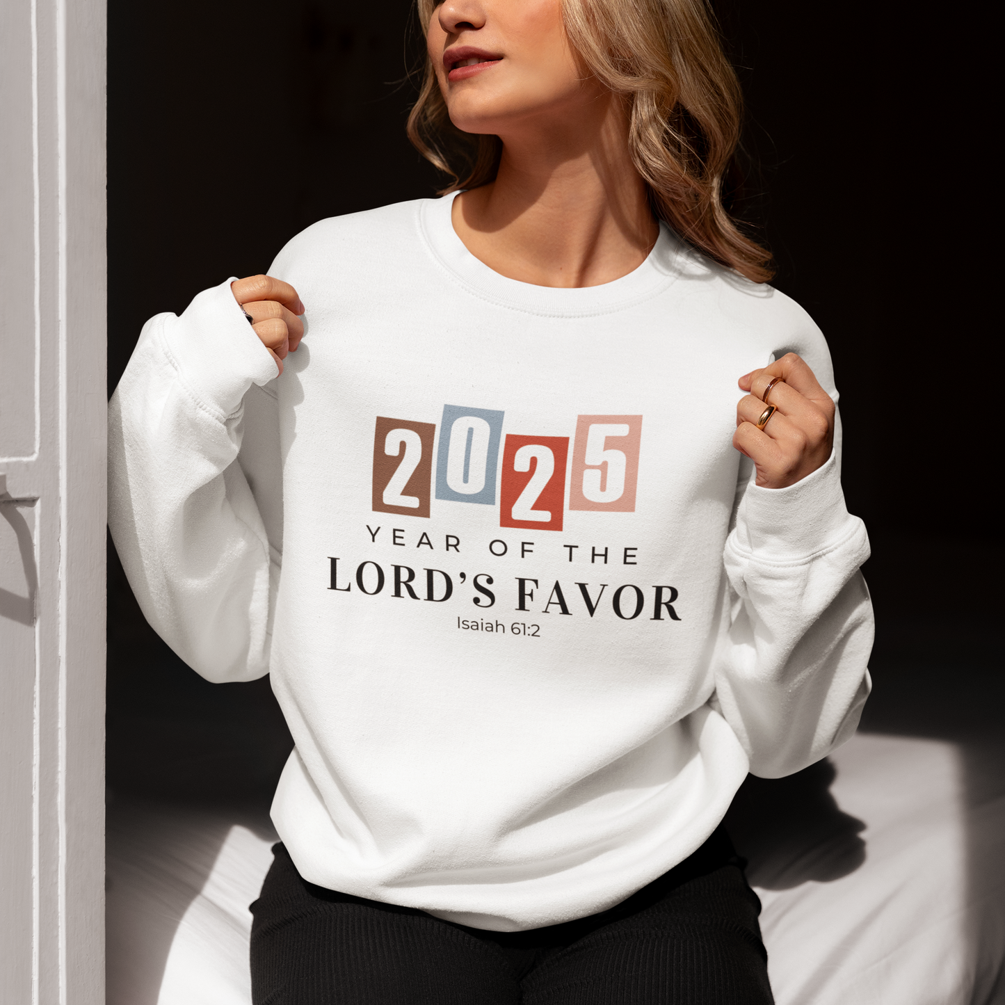 Christian Sweatshirt, Year of the Lord's Favor 2025 New Years Sweatshirt, 2025 sweatshirt, New Years Gifts for Her