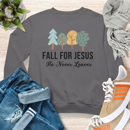 Fall For Jesus Christian Sweatshirt