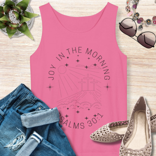 Joy Comes in the Morning Christian Tank Top