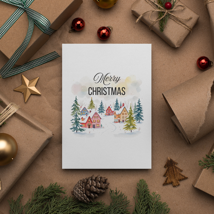 Merry Christmas Greetings Card, Christian Greetings Card,  Gift for Her