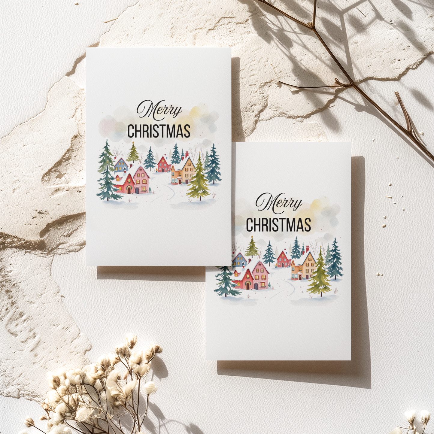 Merry Christmas Greetings Card, Christian Greetings Card,  Gift for Her