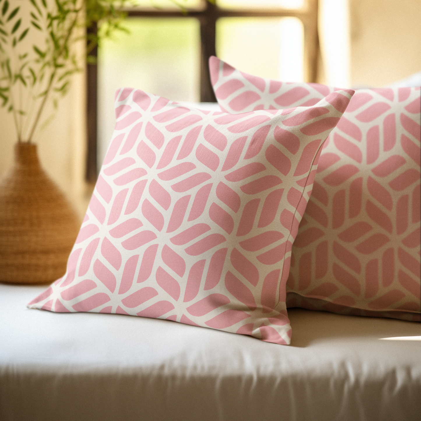 Blush Comfort Throw Pillow