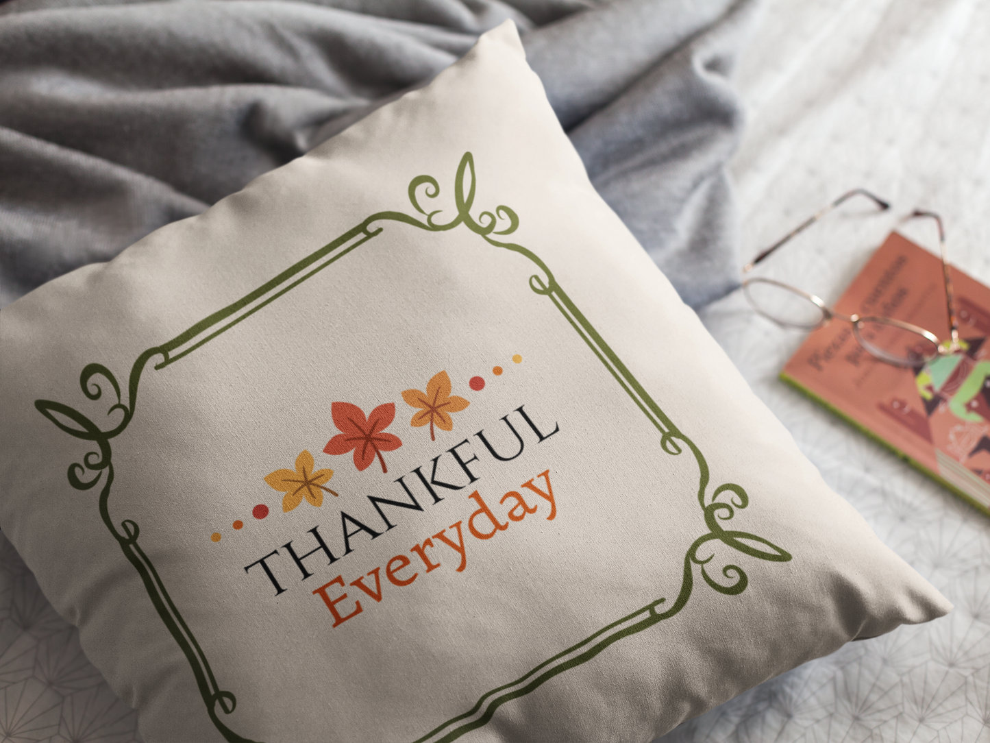 Thankful Everyday Throw Pillow| Christian Throw Pillow