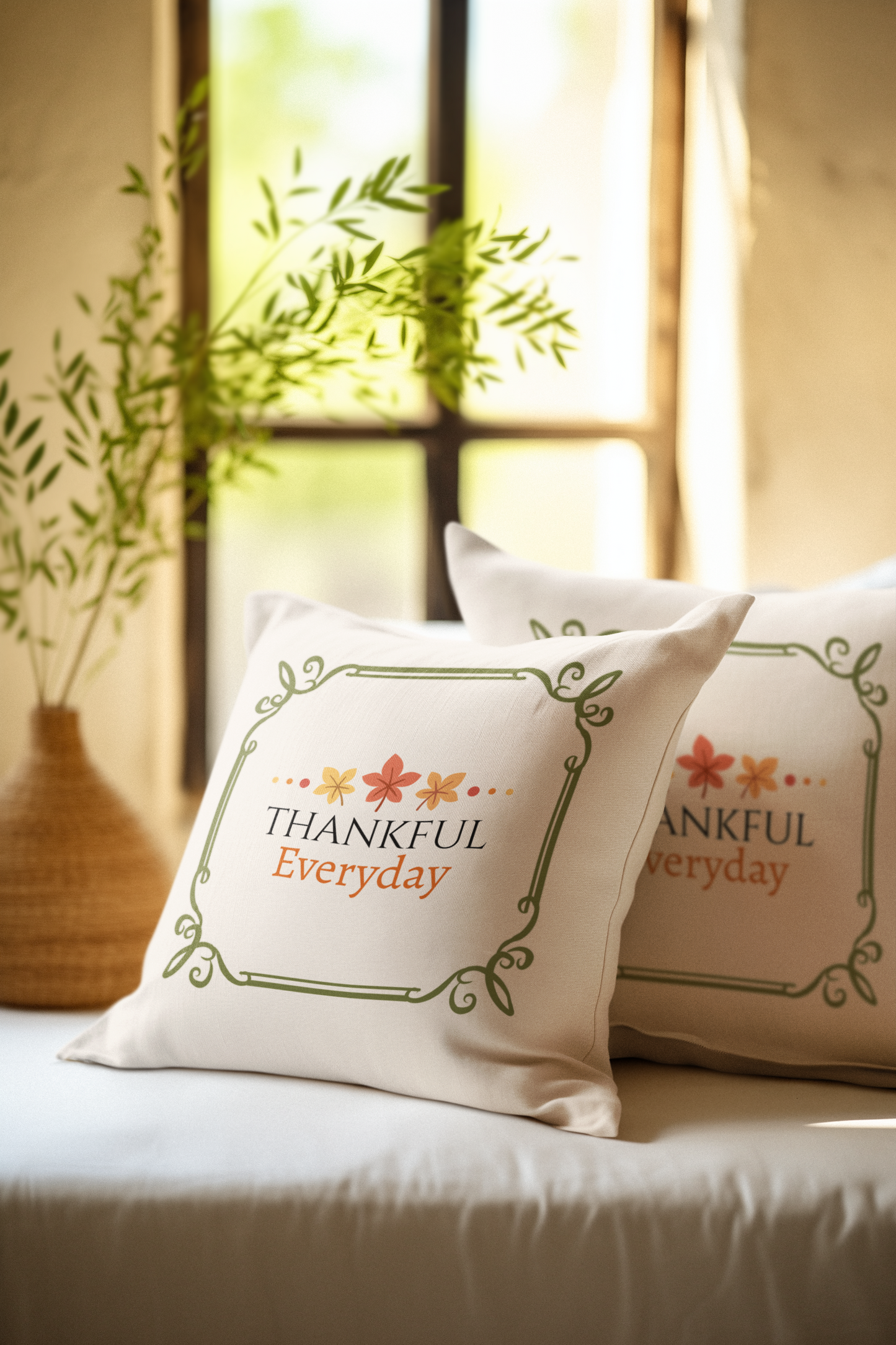 Thankful Everyday Throw Pillow| Christian Throw Pillow