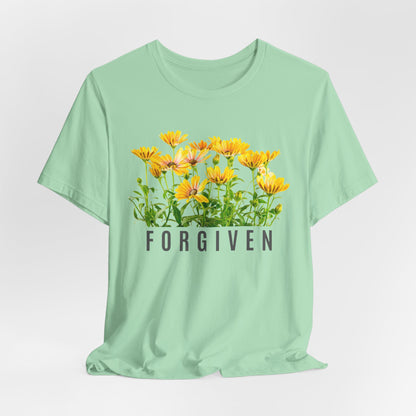 Forgiven Floral Christian Tshirt
