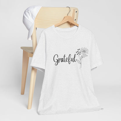 Grateful Inspirational Christian T-Shirt with Religious Graphics Ideal Religious Gift Ideas for Women