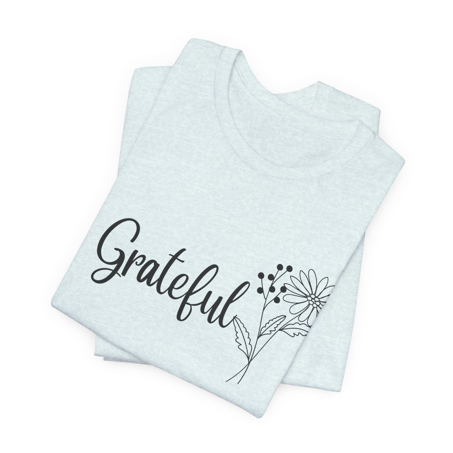 Grateful Inspirational Christian T-Shirt with Religious Graphics Ideal Religious Gift Ideas for Women