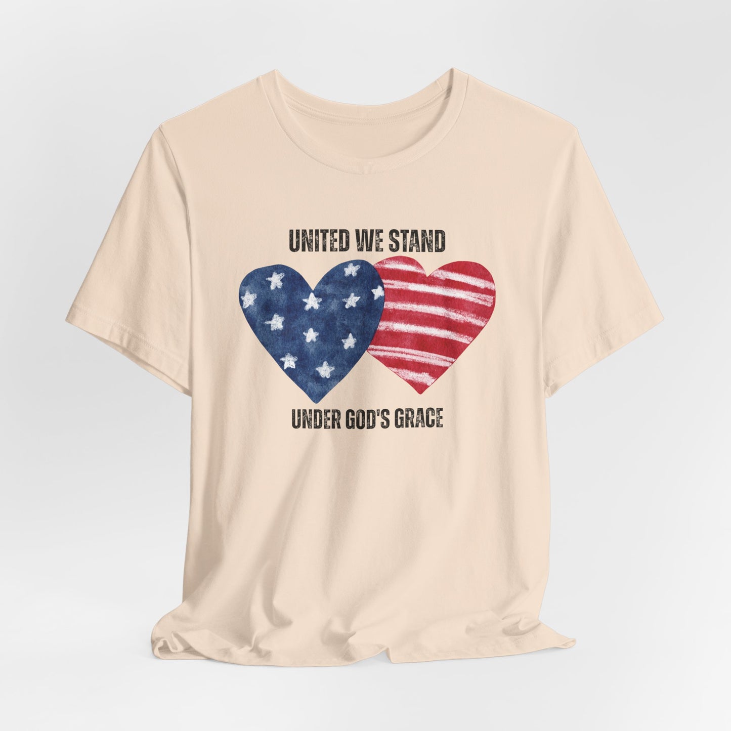 United We Stand Under God's Grace USA Christian Tshirt