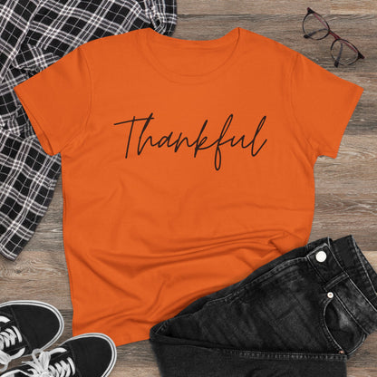 Thankful Women's Midweight Cotton Tshirt