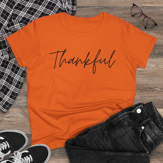 Thankful Women's Midweight Cotton Tshirt