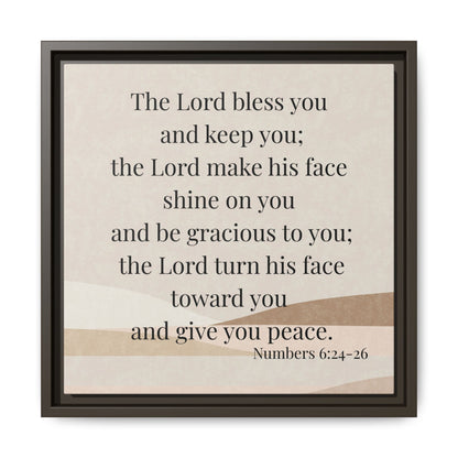 The Lord Bless You Framed Wall Art for Inspiration, Christian Home Decor, Motivational Print, Gift Idea, Faith Inspired Decor