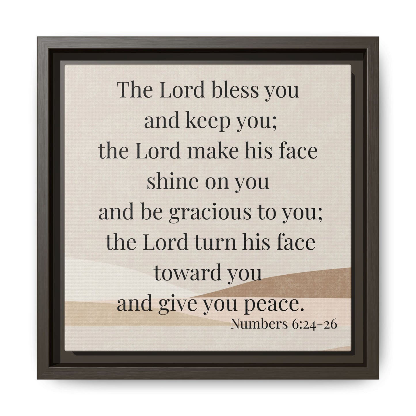 The Lord Bless You Framed Wall Art for Inspiration, Christian Home Decor, Motivational Print, Gift Idea, Faith Inspired Decor