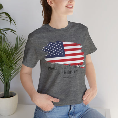 Christian shirts with American flag with Comfortable USA Flag TShirt Ideal Christian Gift Idea for Women.