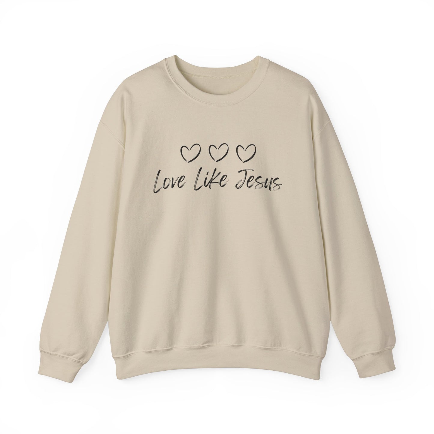 Love Like Jesus Cozy Christian Sweatshirt Inspirational Women Sweatshirt