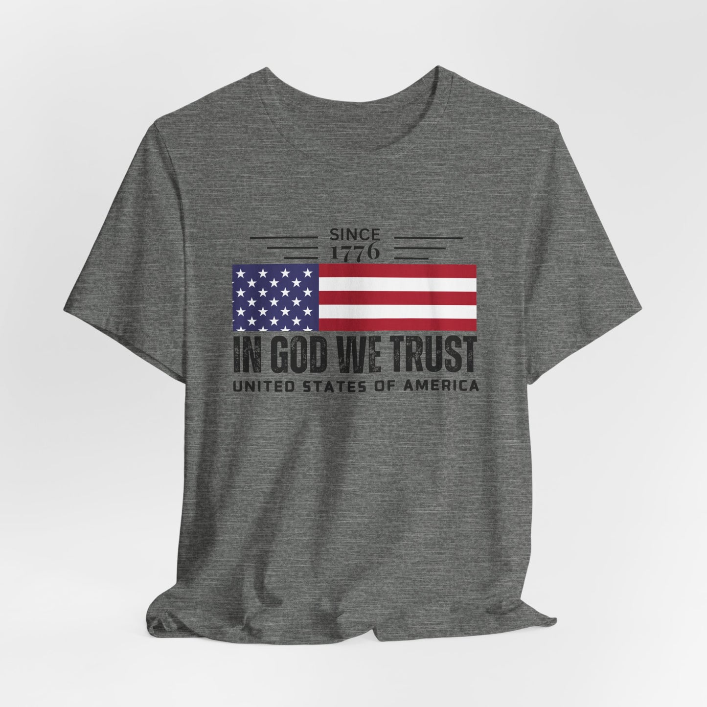USA Flag Shirt, In God We Trust Christian Tshirt