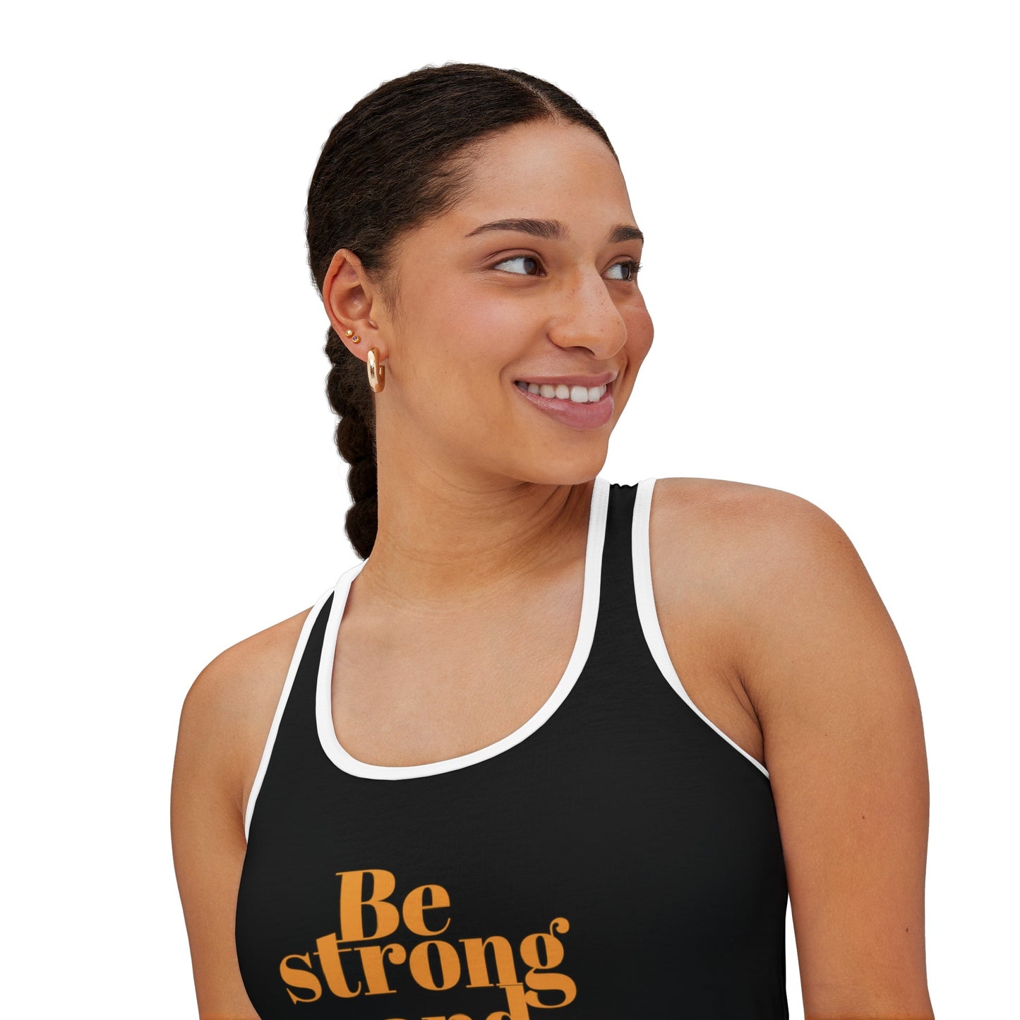 Be Strong and Courageous Tank Top for Christian Women Tank Top for Summer Christian Mom Tank Top with Bible Verse Tank Top Christian Gifts for Women