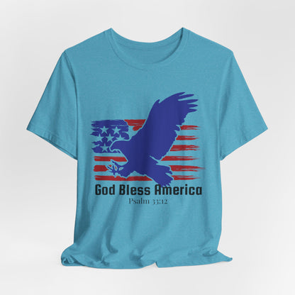 God Bless America USA Christian Tshirt
