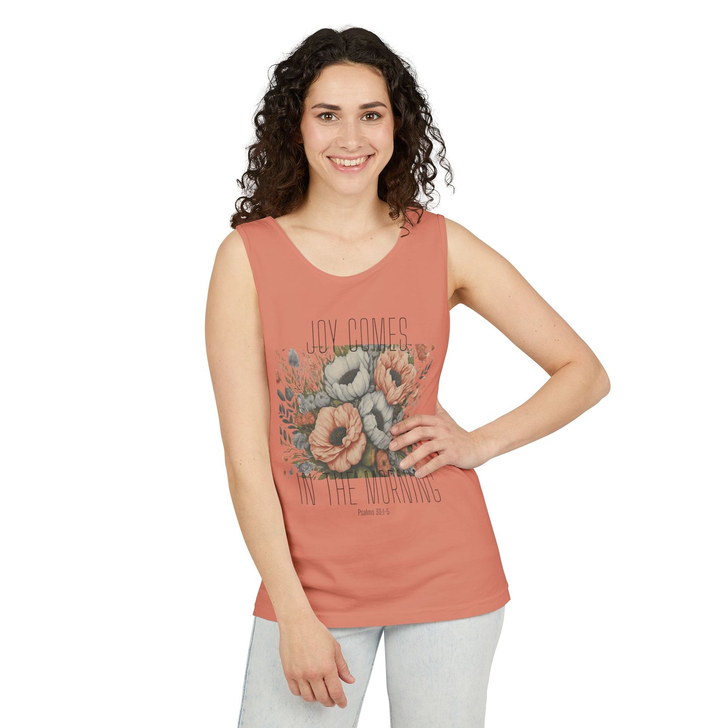 Joy Comes in The Morning Christian Tank Top