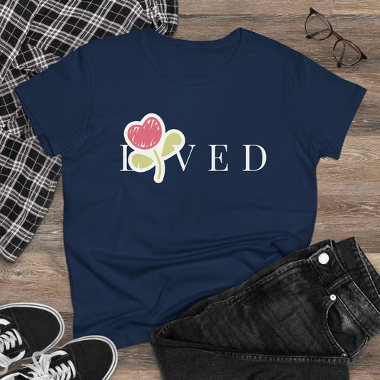 Loved Women's Midweight Cotton Tshirt