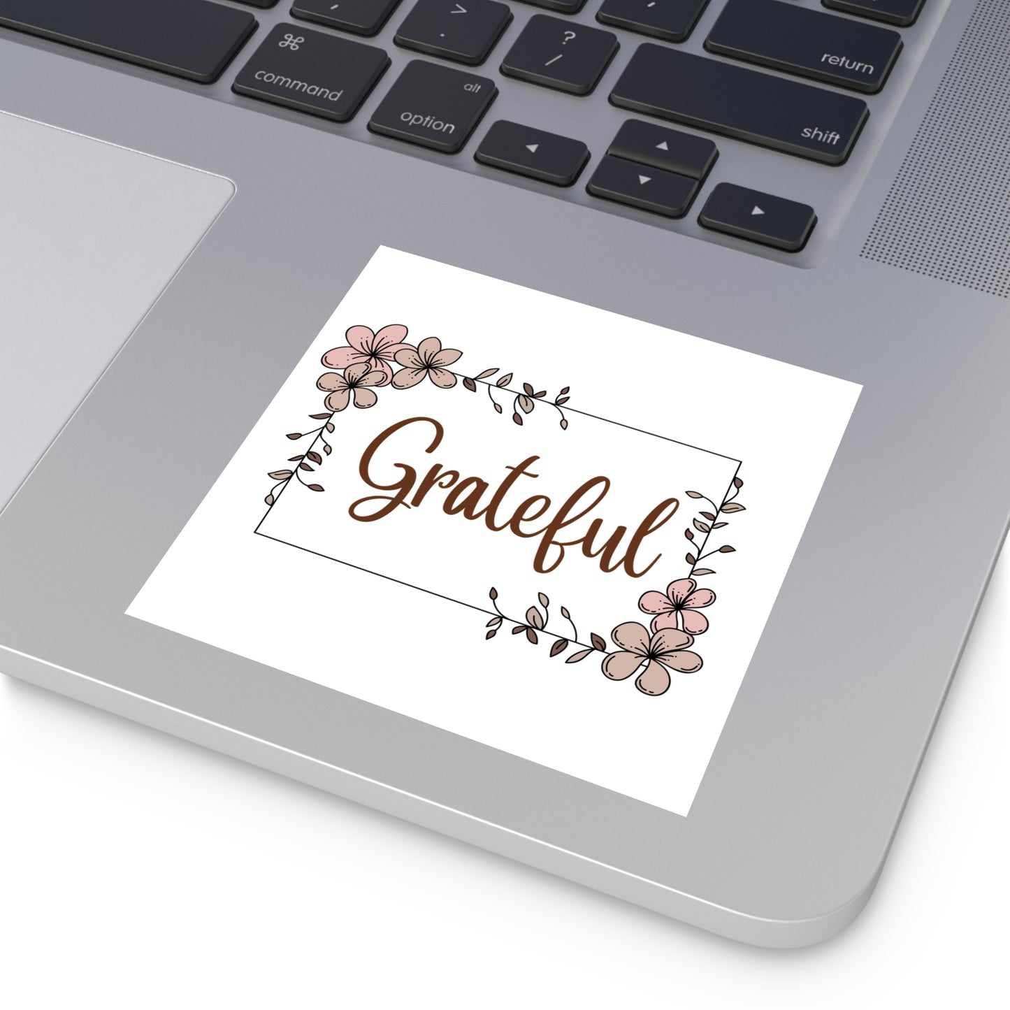 Grateful Square Sticker Christian Waterproof Sticker