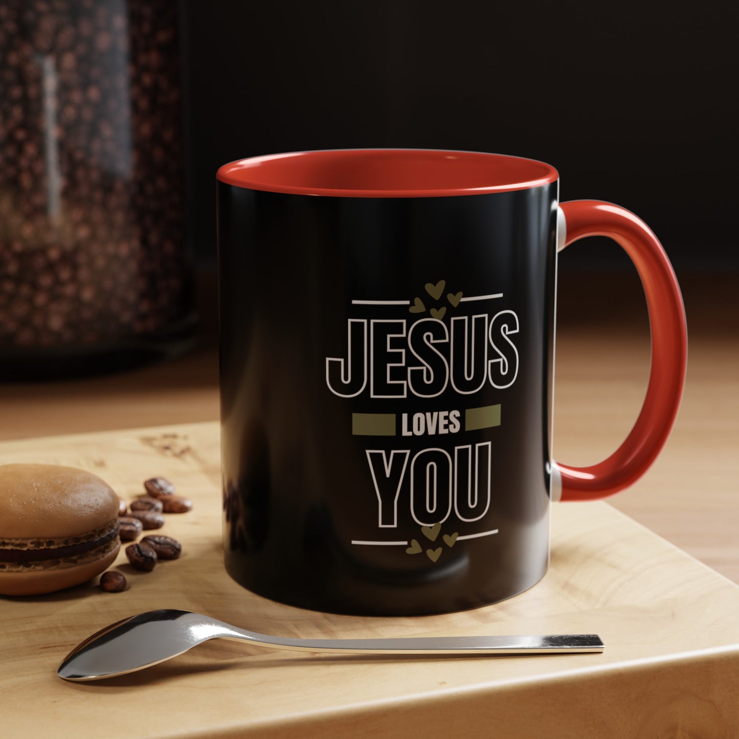 Jesus Loves You Mug with Bible Verse Christian coffee mugs for Mom Christian Coffee Mug with Inspirational Message Accent Coffee Mug in 11oz Coffee Mug in 15 oz for coffee lovers