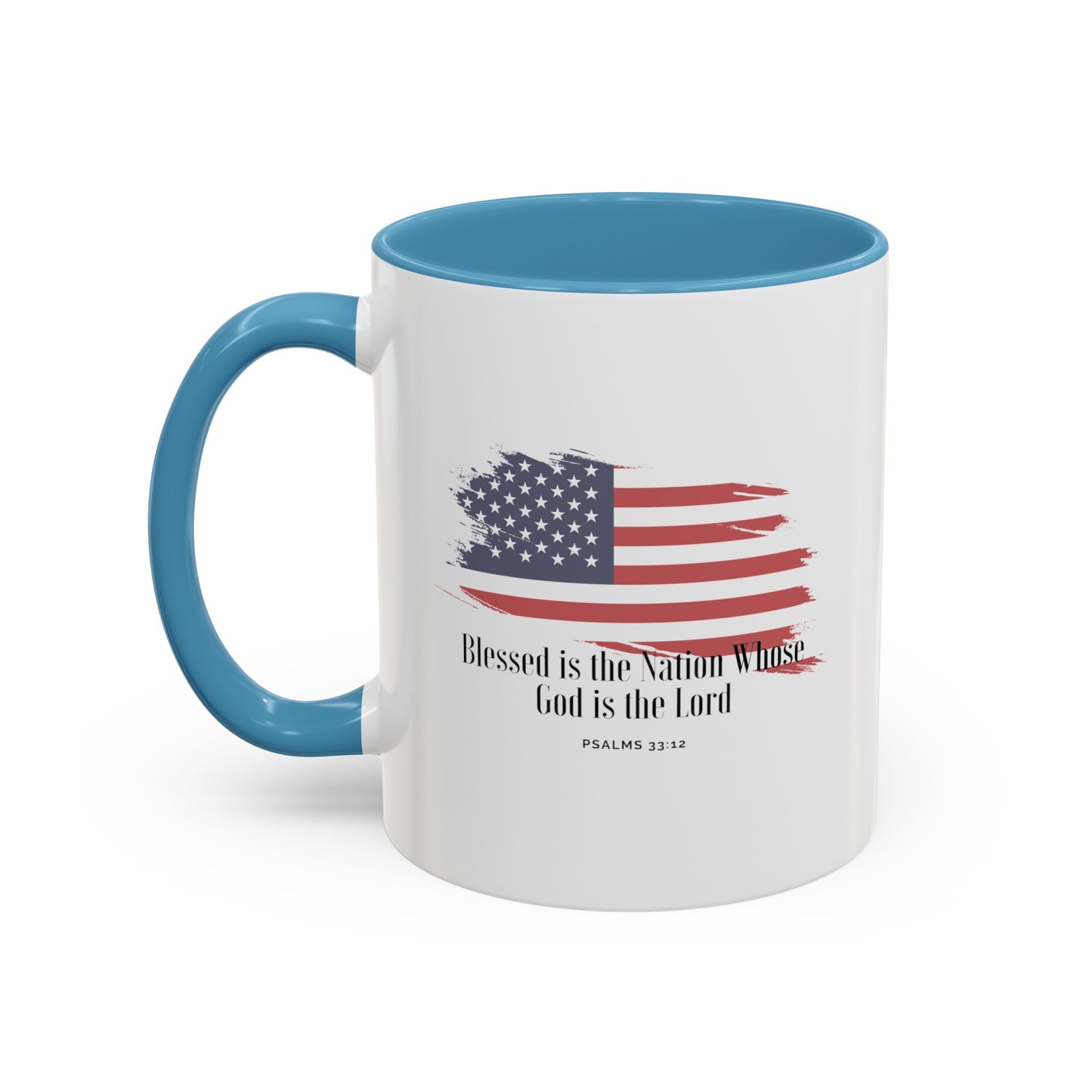 American flag Mug with Bible Verse Christian coffee mugs for Mom Christian Coffee Mug with Bless America Inspirational Message Coffee Mug in 11oz Coffee Mug in 15 oz for coffee lovers