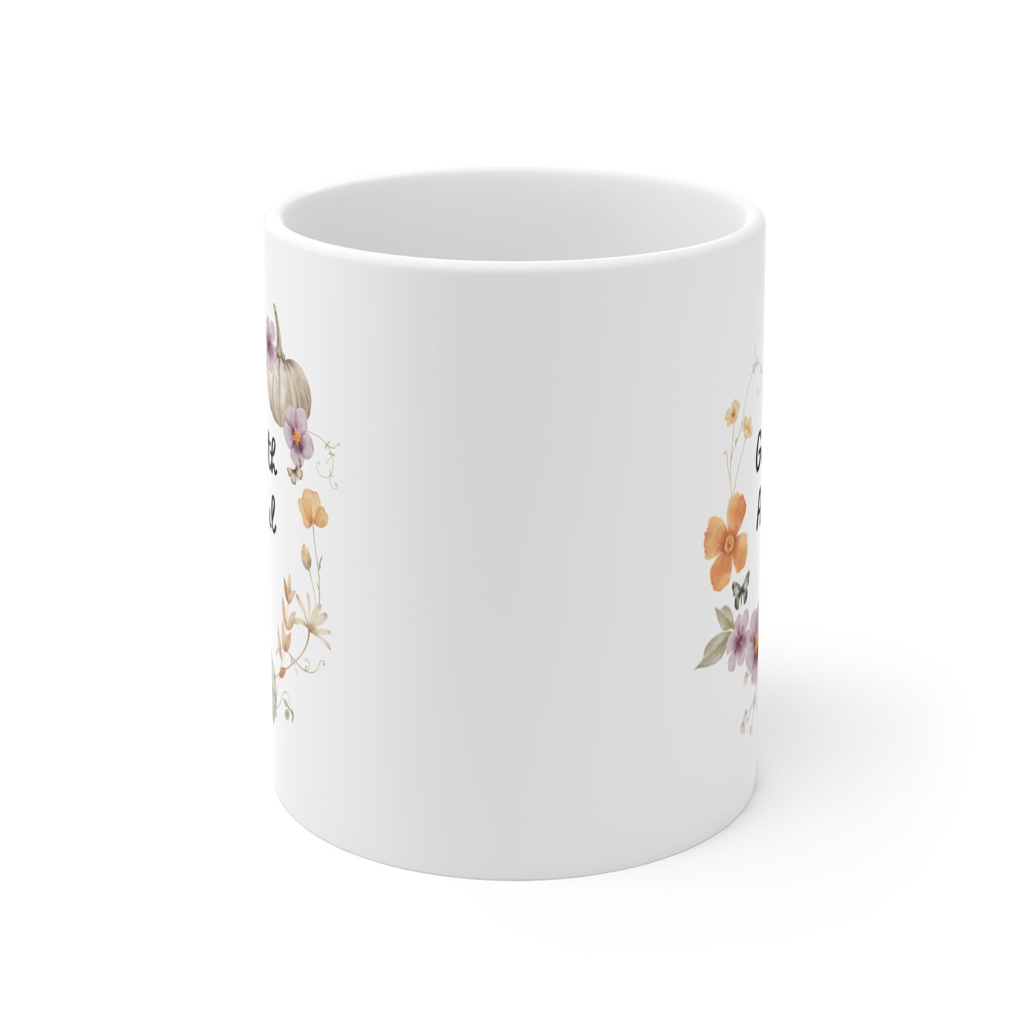 Gather with Grateful Hearts Christian Coffee Mug 11oz