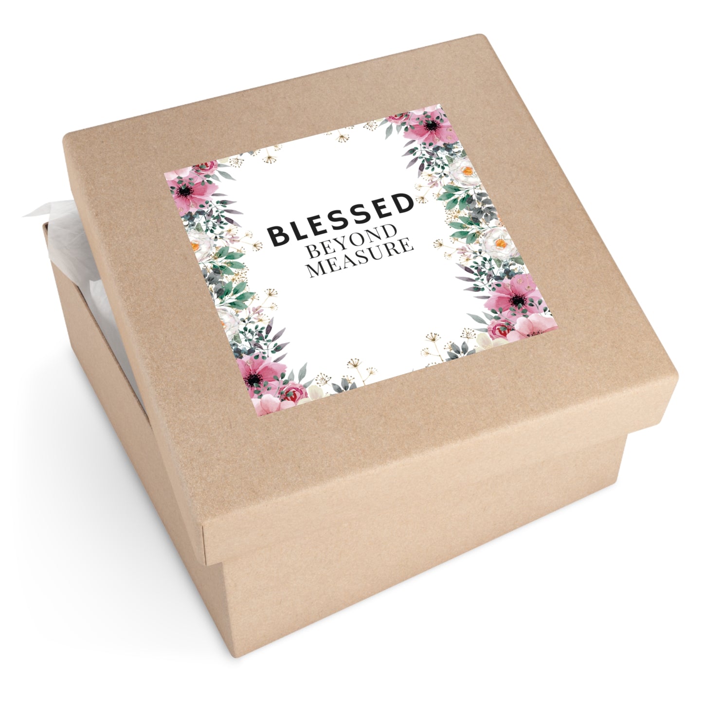 Christian Stickers, Blessed Beyond Measure, Devotional Journal Sticker, Christian Vinyl Sticker